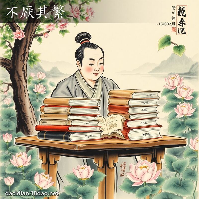 不厌其繁 配图