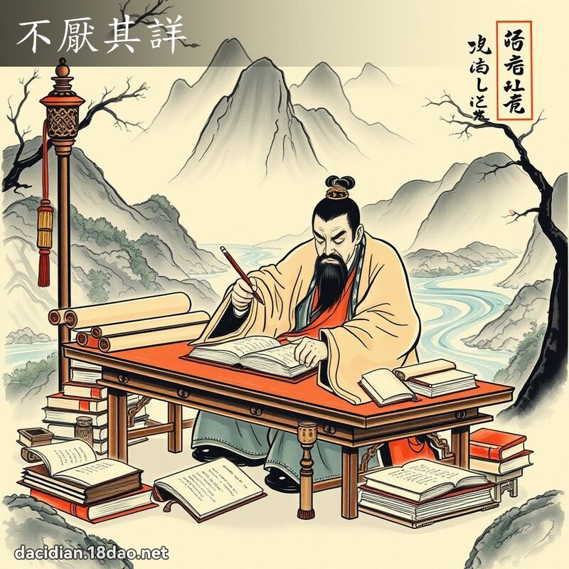 不厌其详 配图