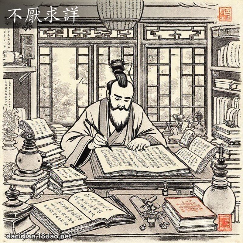 不厌求详 配图