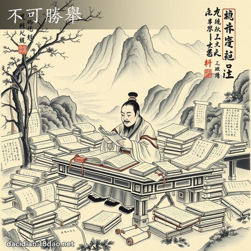 不可胜举 配图
