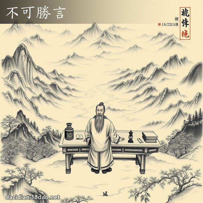 不可胜言 配图