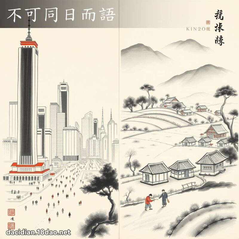 不可同日而语 配图