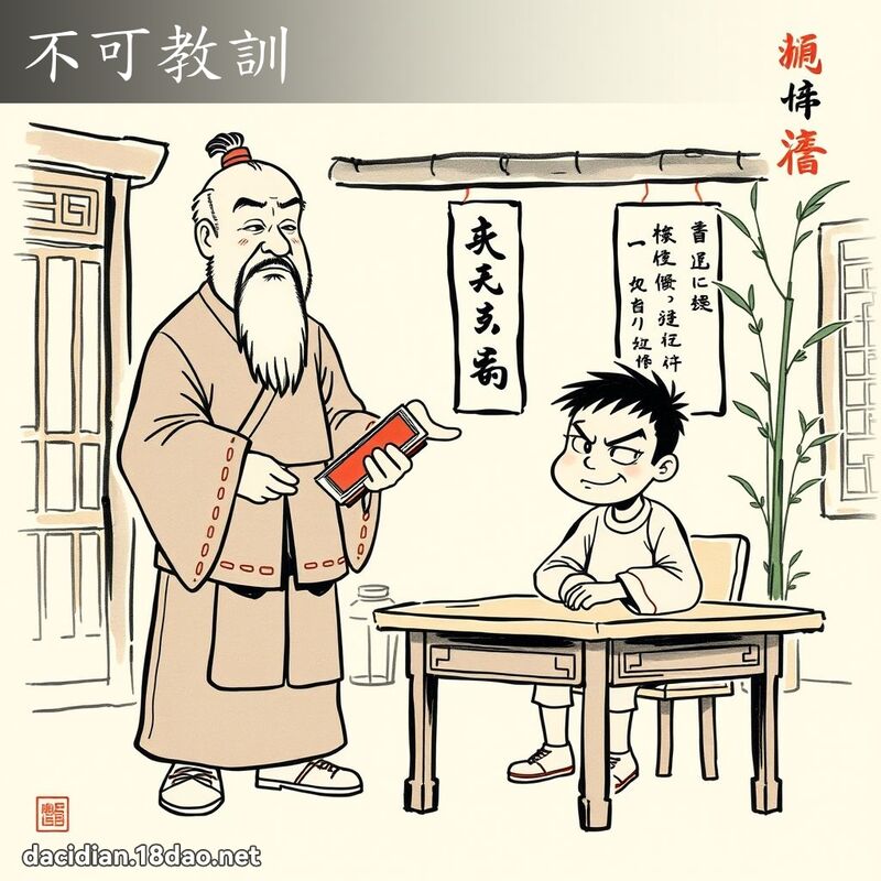 不可教训 配图