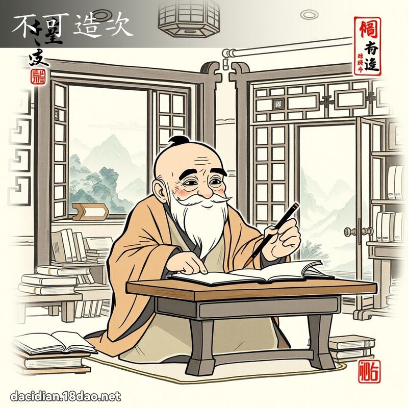 不可造次 配图