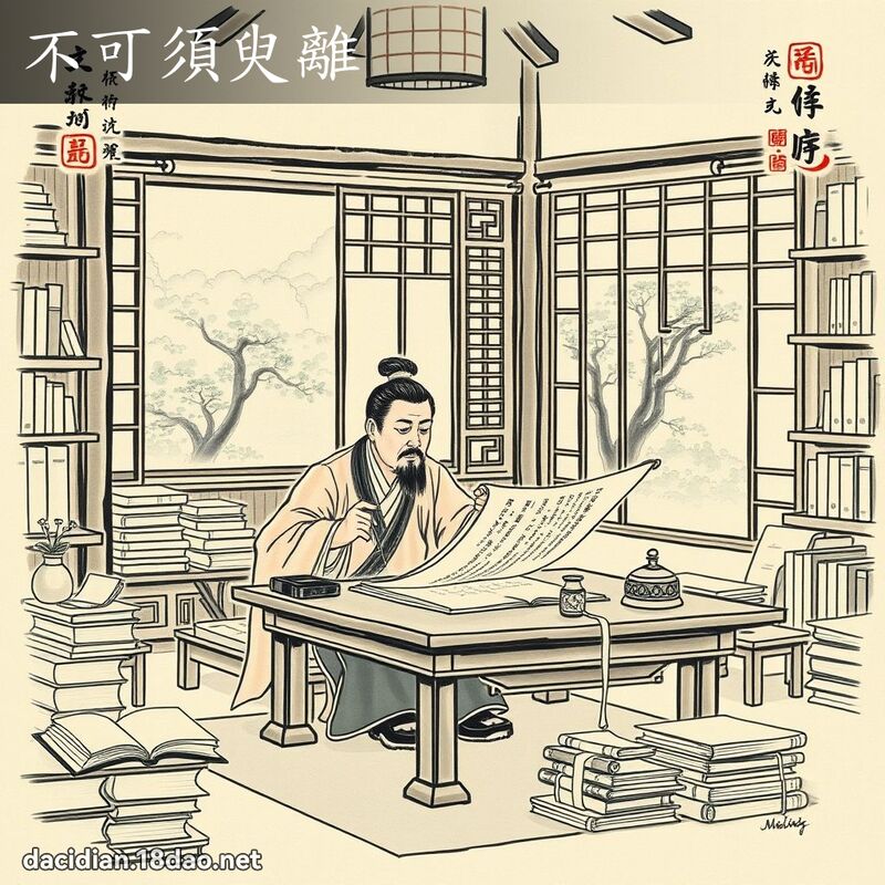 不可须臾离 配图