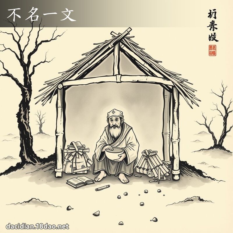 不名一文 配图