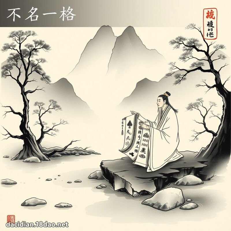 不名一格 配图