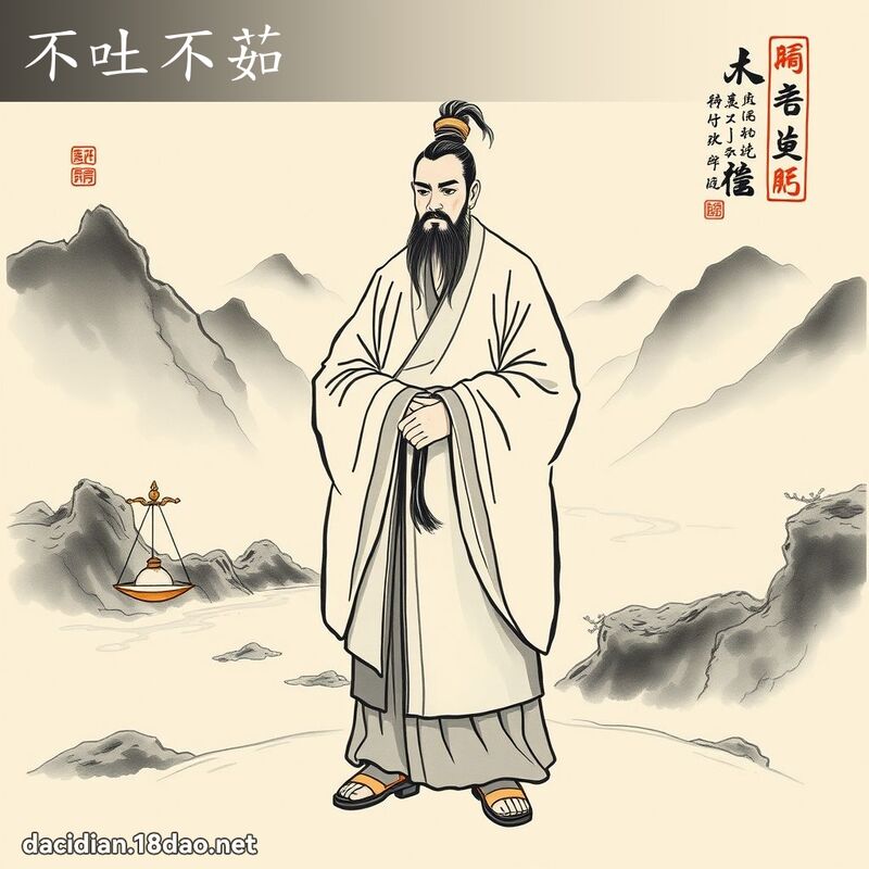 不吐不茹 配图