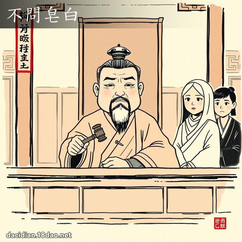 不问皂白 配图