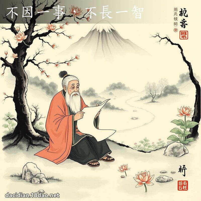 不因一事,不长一智 配图