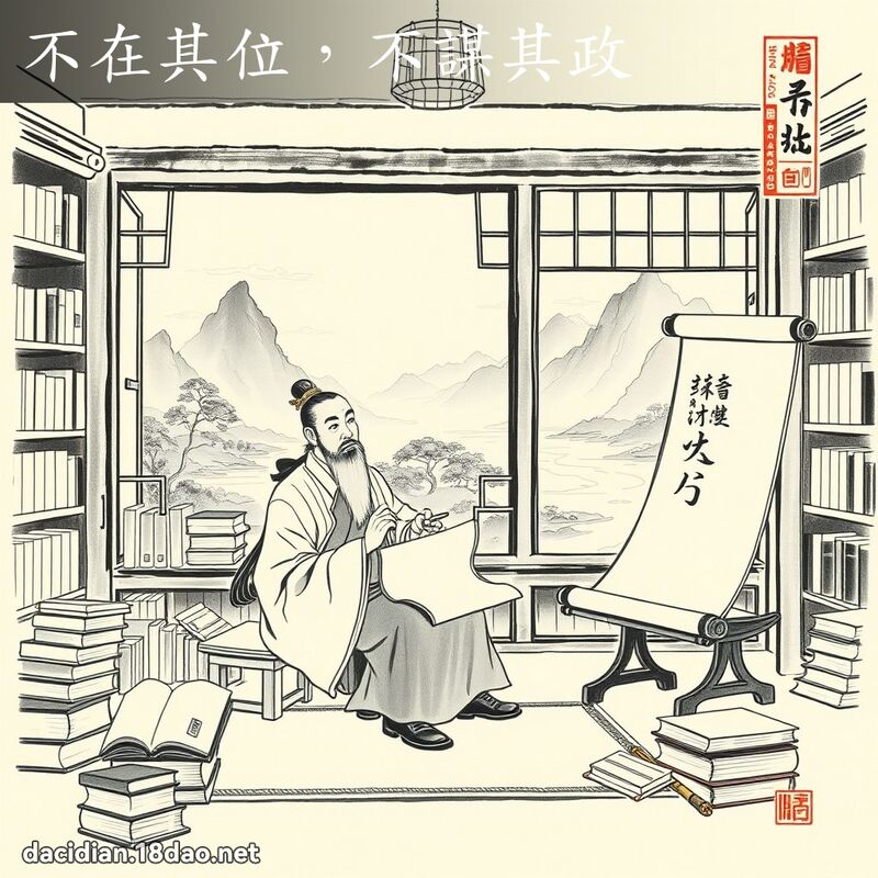 不在其位,不谋其政 配图