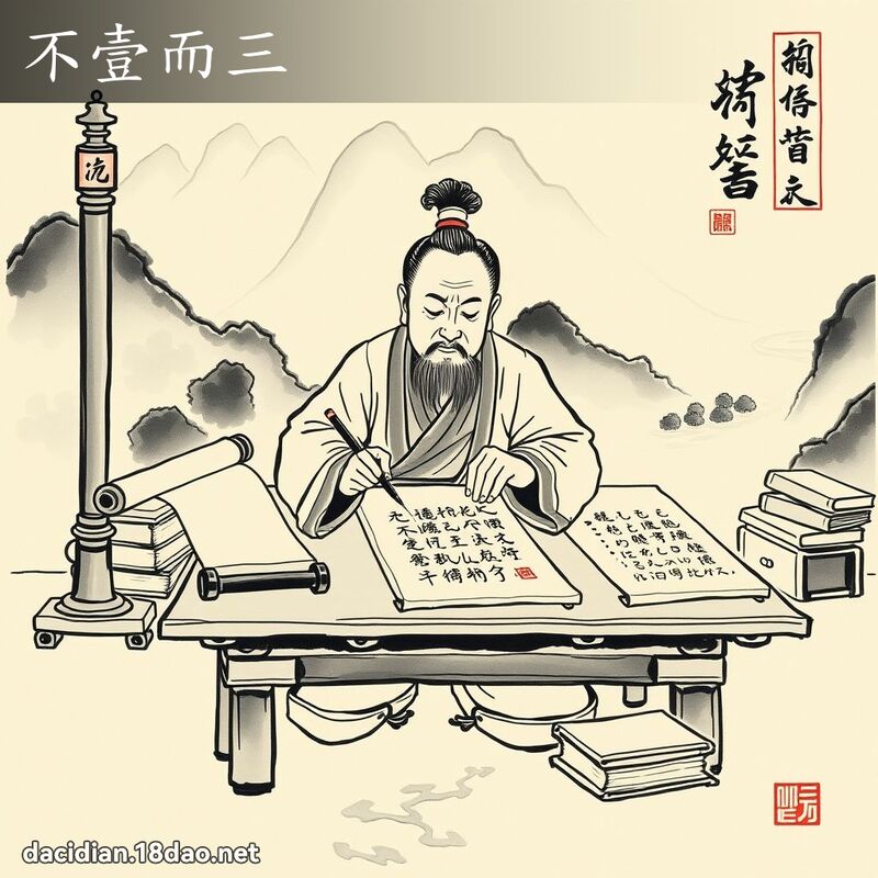 不壹而三 配图