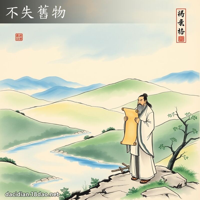 不失旧物 配图
