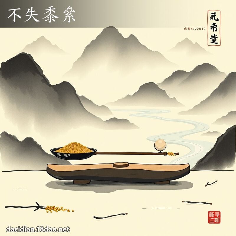 不失黍絫 配图