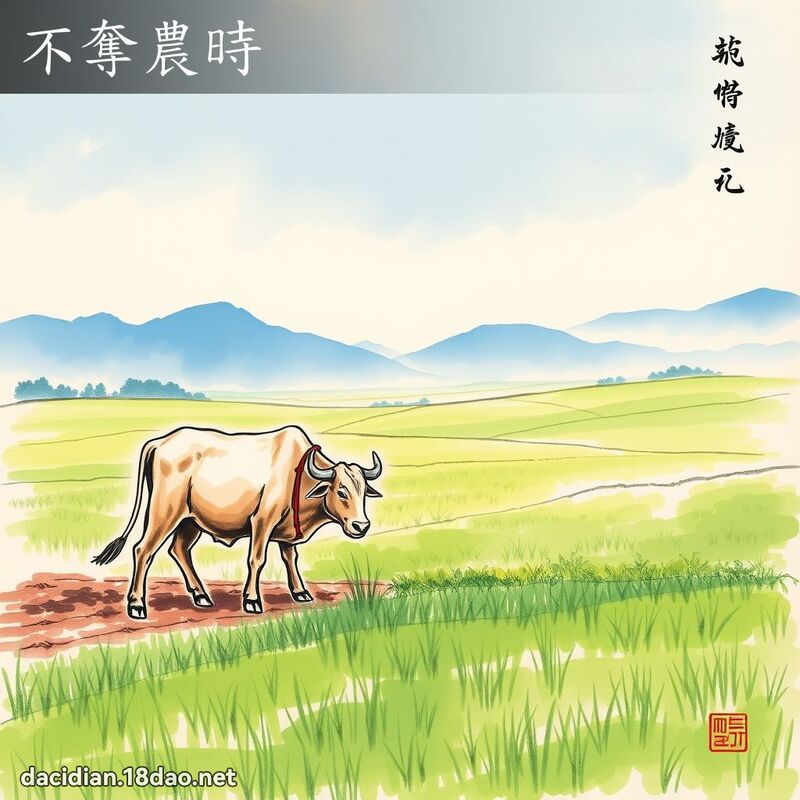 不夺农时 配图