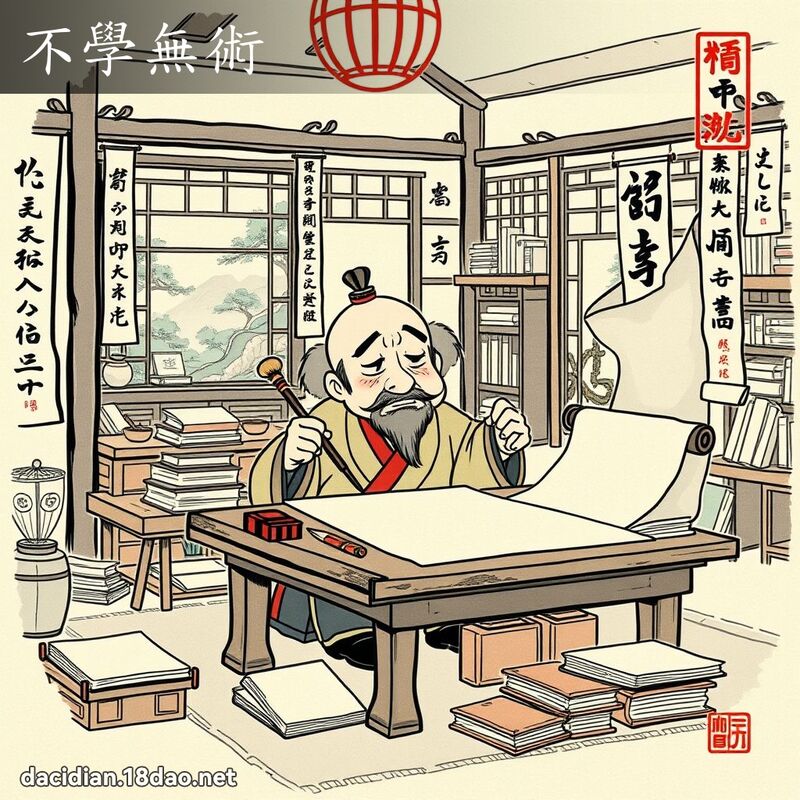 不学无术 配图