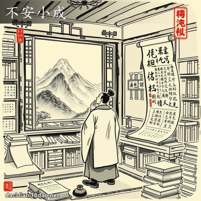 不安小成 配图