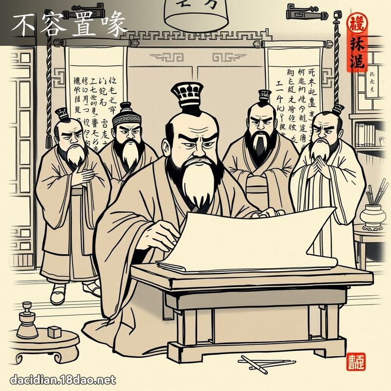 不容置喙 配图
