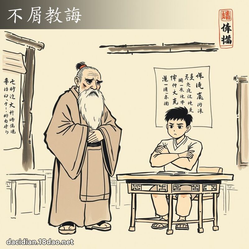 不屑教诲 配图