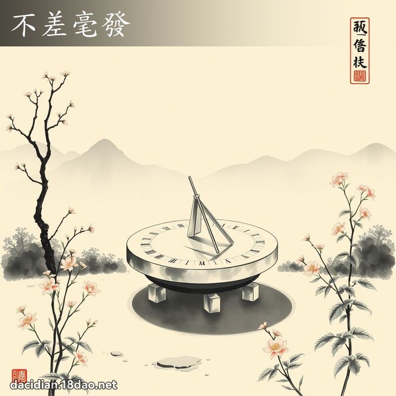 不差毫发 配图
