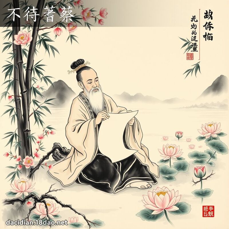 不待蓍蔡 配图