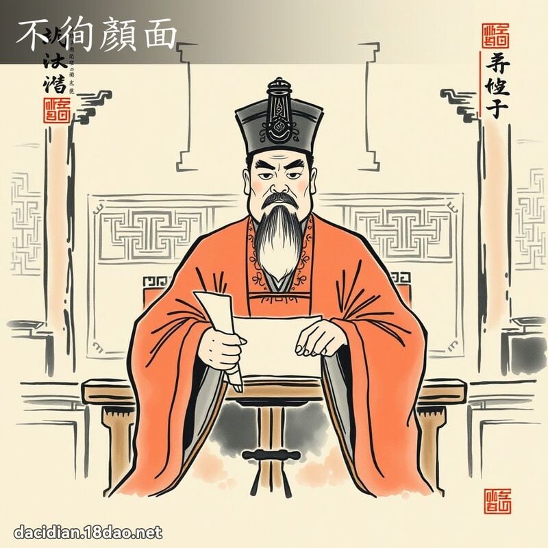 不徇顏面 配图