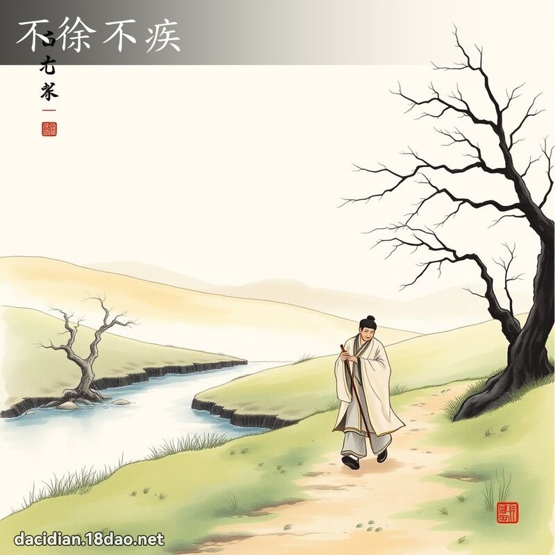 不徐不疾 配图