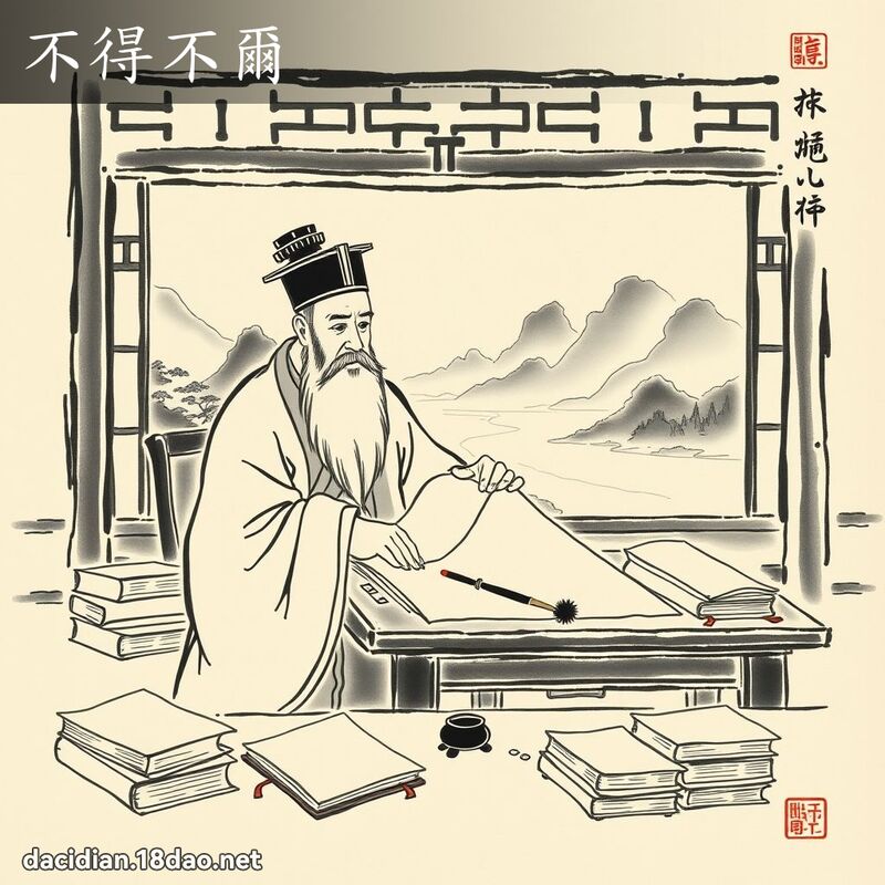不得不尔 配图