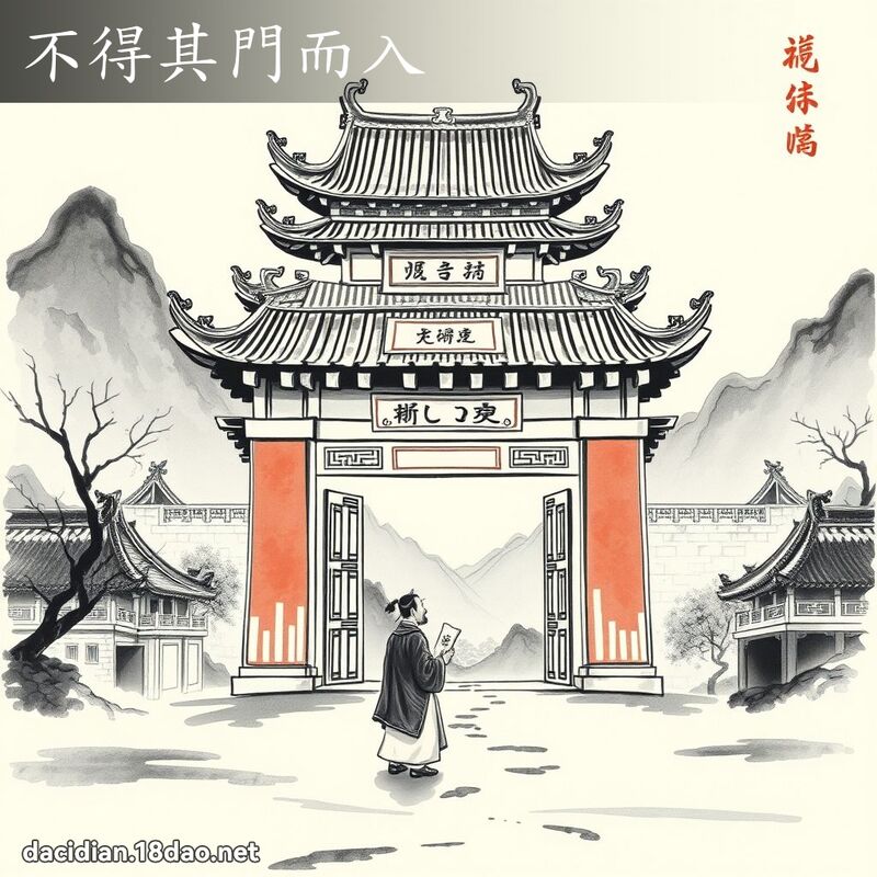 不得其门而入 配图
