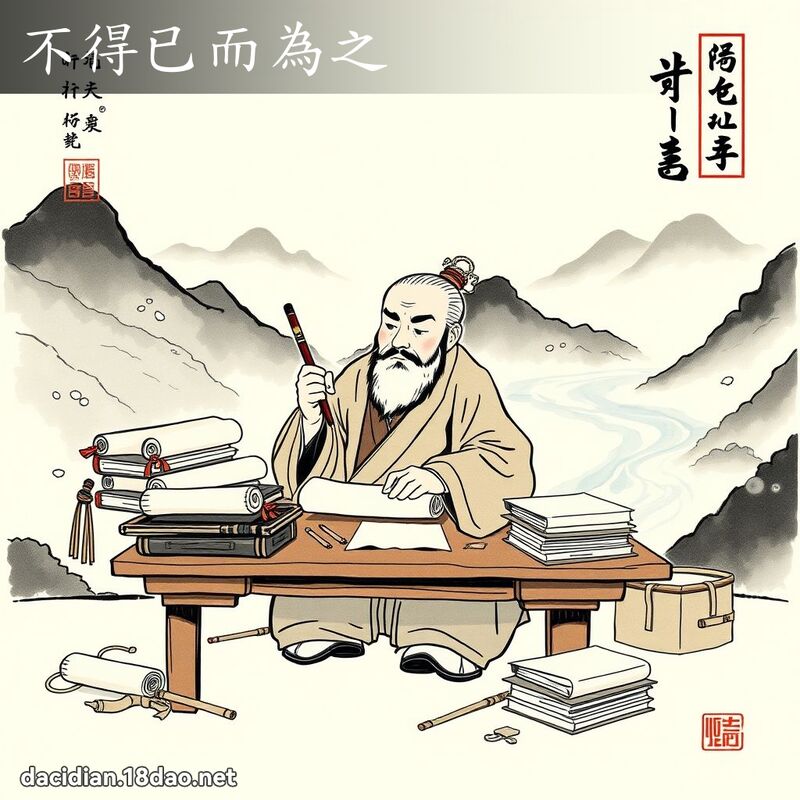 不得已而为之 配图