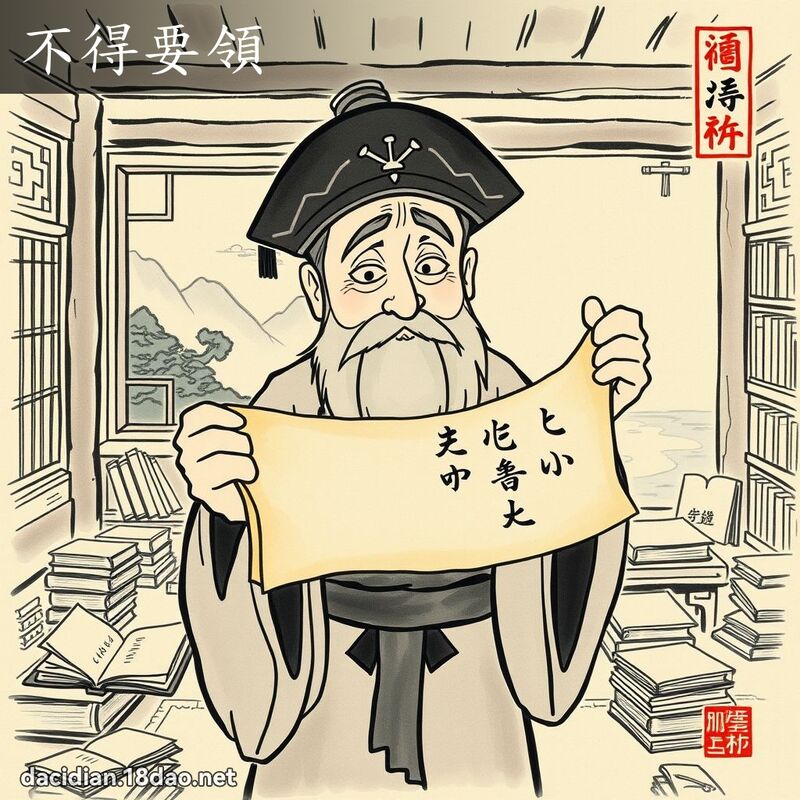 不得要领 配图