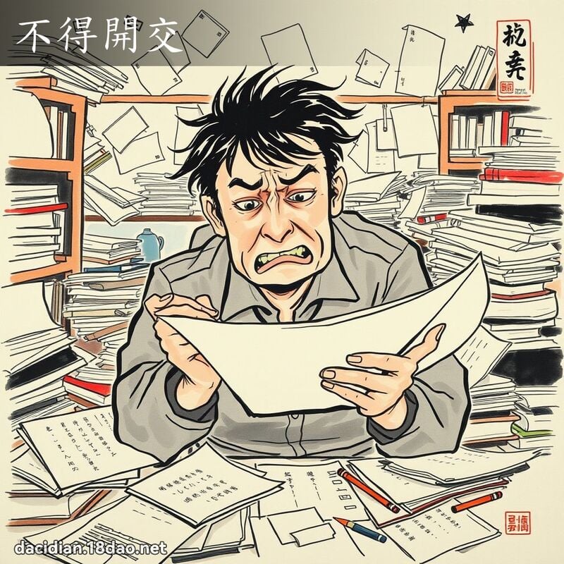 不得开交 配图