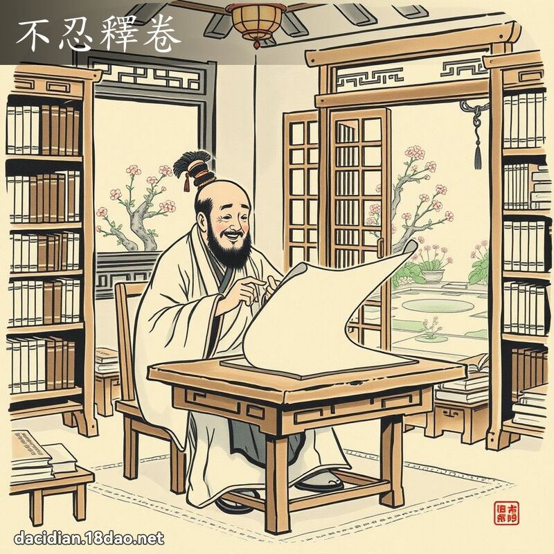 不忍释卷 配图