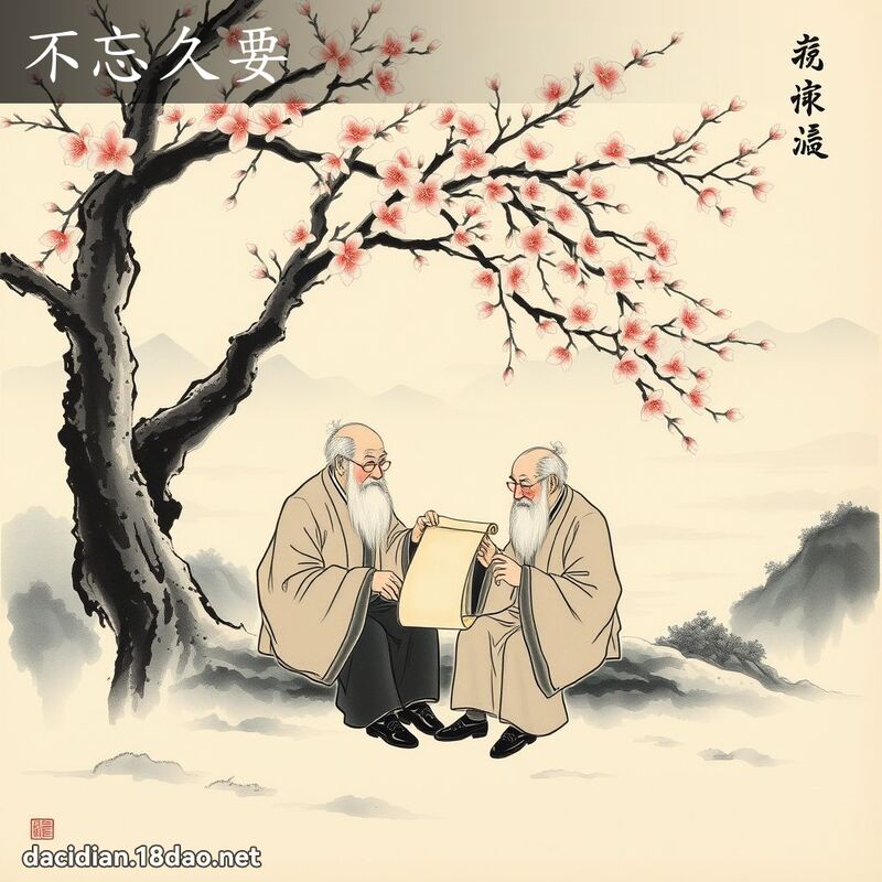 不忘久要 配图