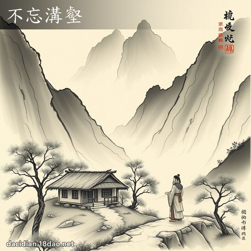 不忘沟壑 配图