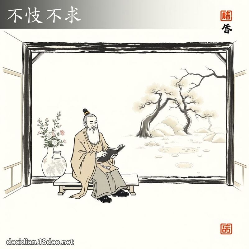 不忮不求 配图