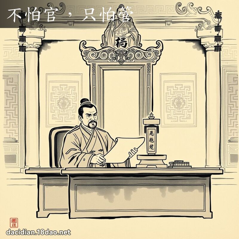 不怕官,只怕管 配图