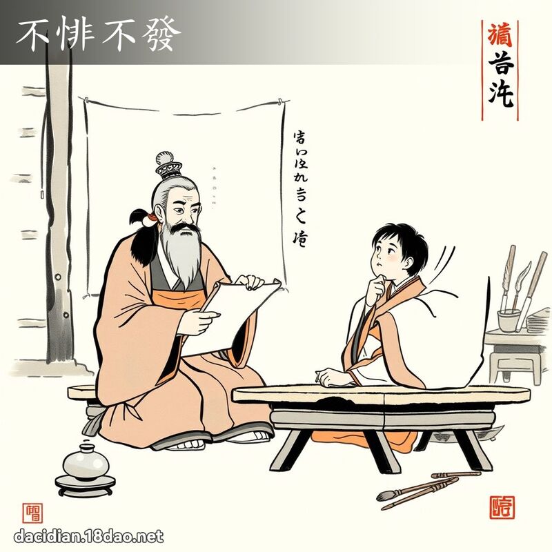 不悱不发 配图