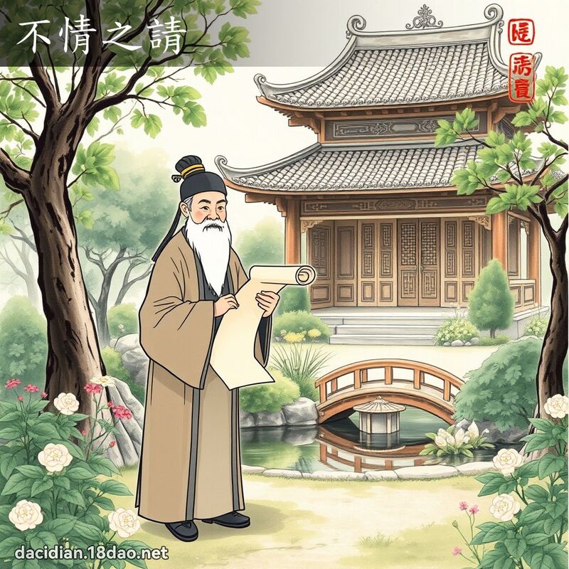 不情之请 配图