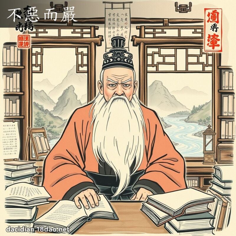 不恶而严 配图