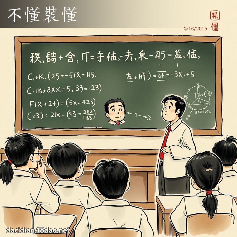 不懂装懂 配图