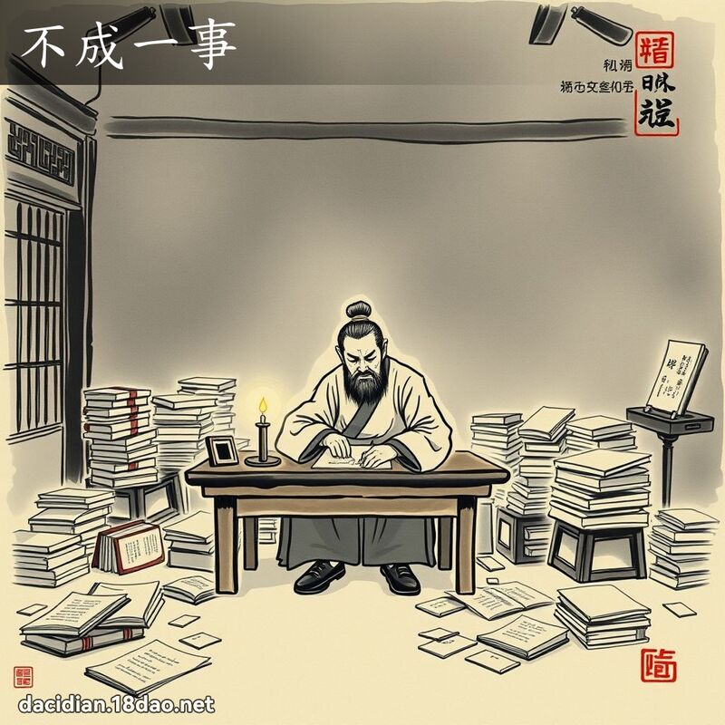 不成一事 配图