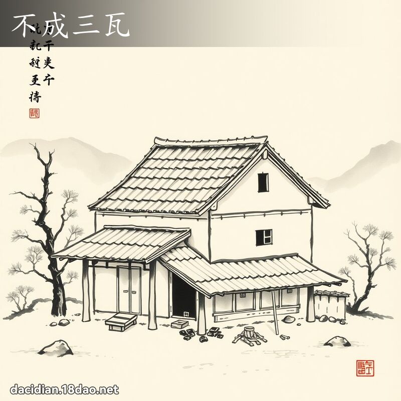 不成三瓦 配图