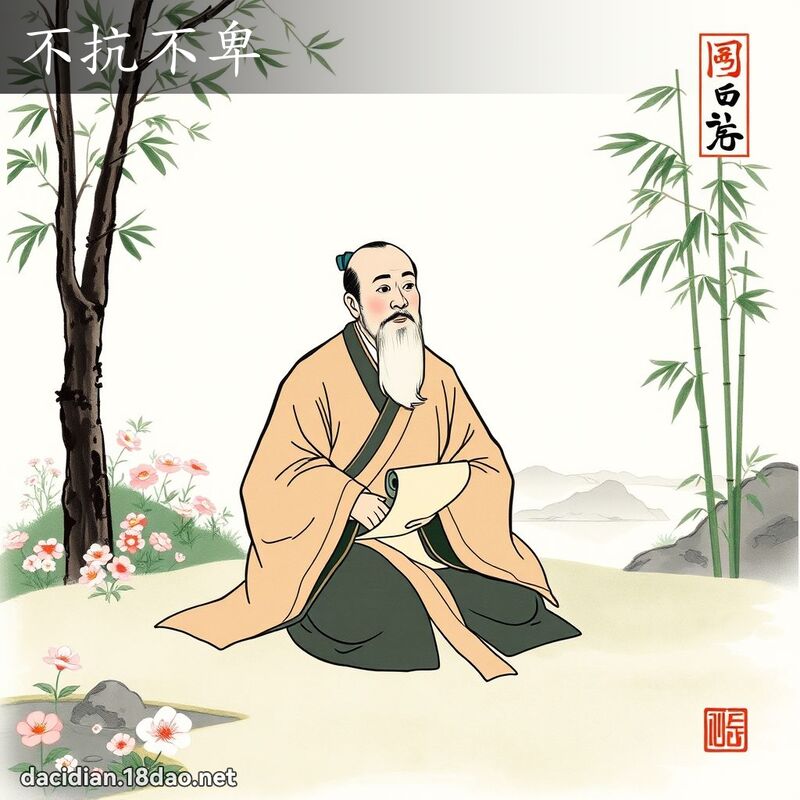 不抗不卑 配图