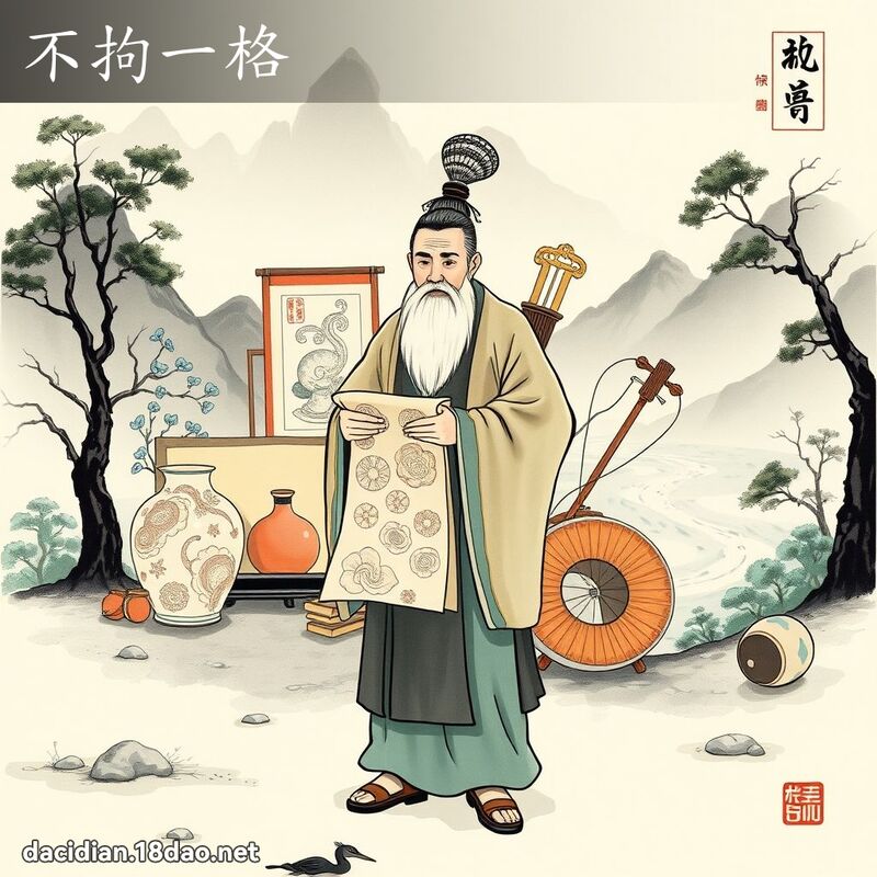 不拘一格 配图