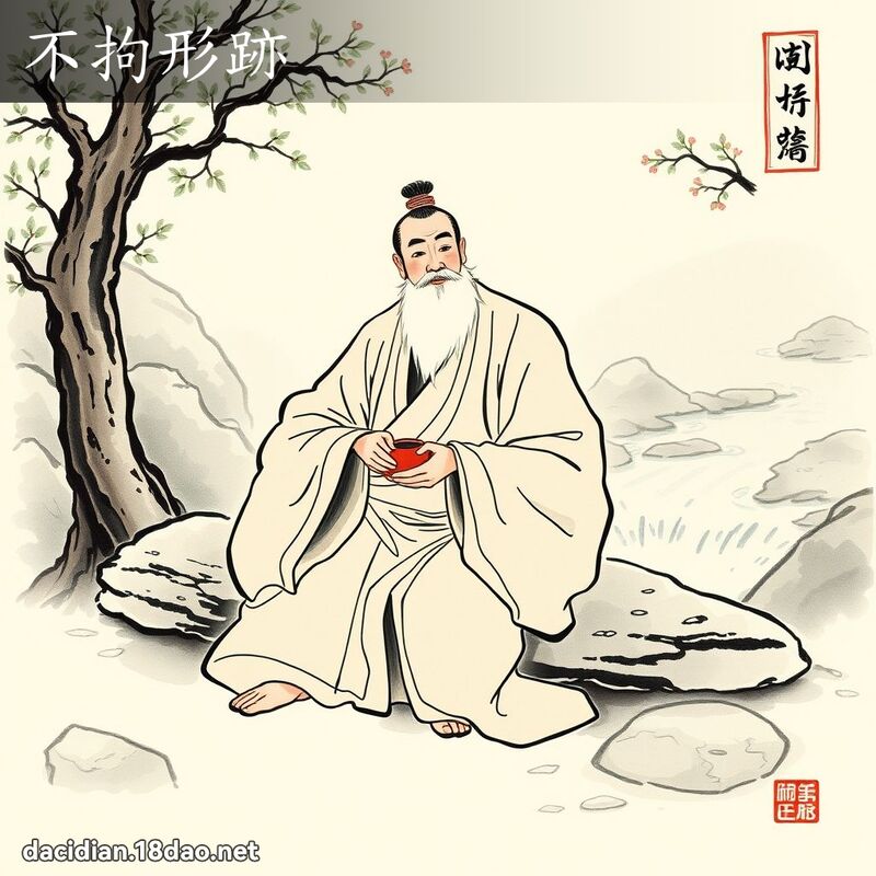不拘形跡 配图