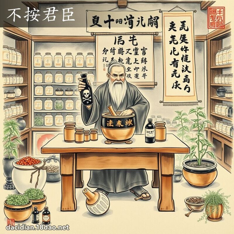不按君臣 配图