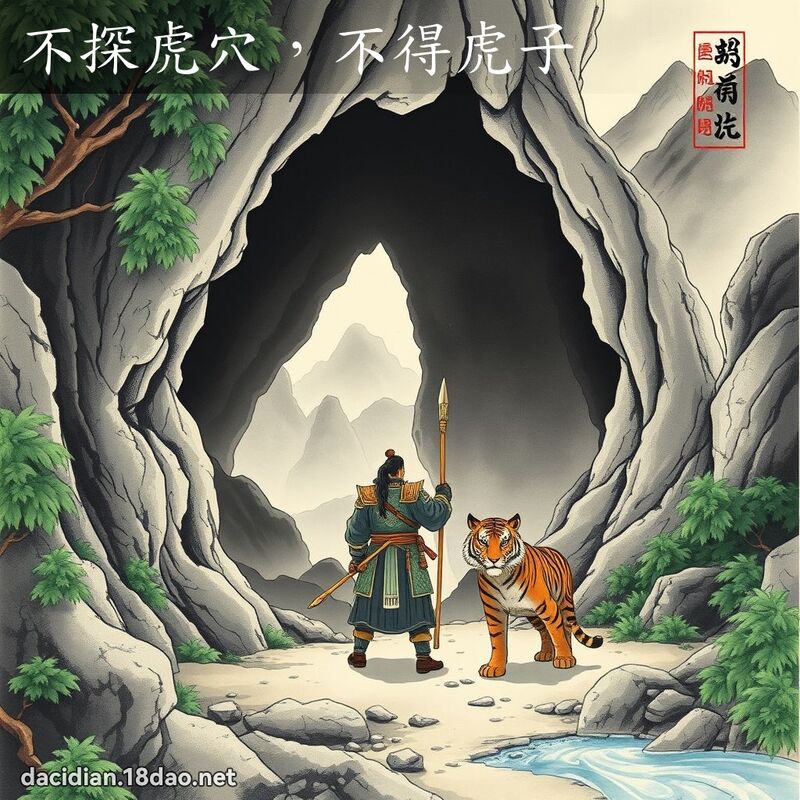 不探虎穴,不得虎子 配图