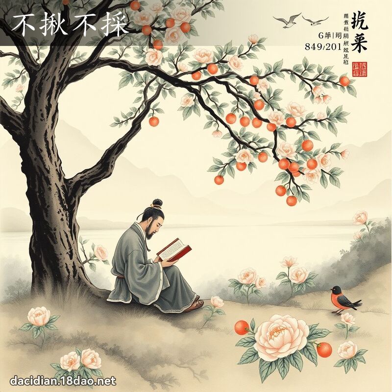 不揪不採 配图