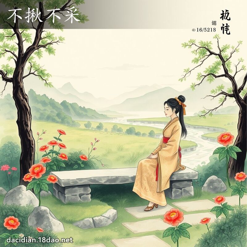不揪不采 配图